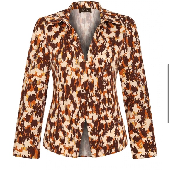 LORA - PRINTED FITTED SHIRT - Picture 7 of 7